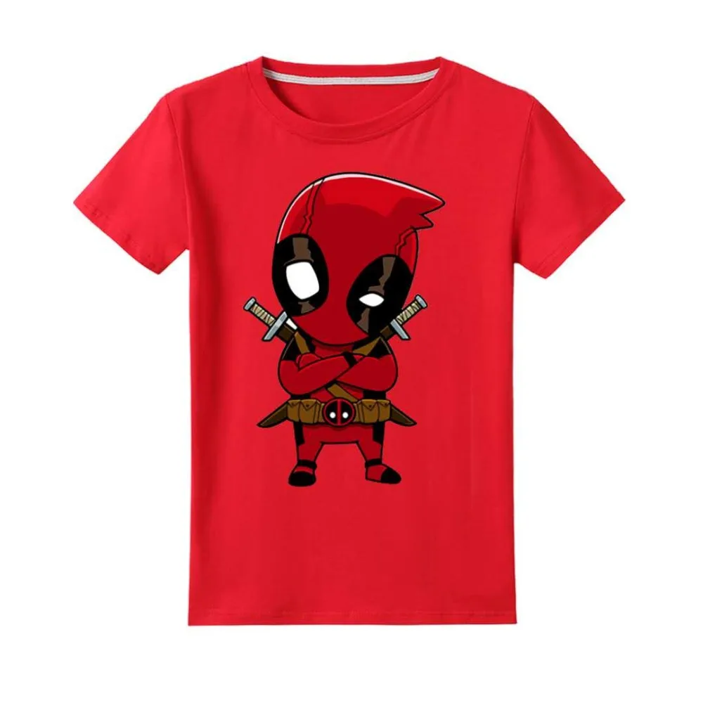 Футболка с забавными топами Deadpool Костюм Супермена для тематической вечеринки