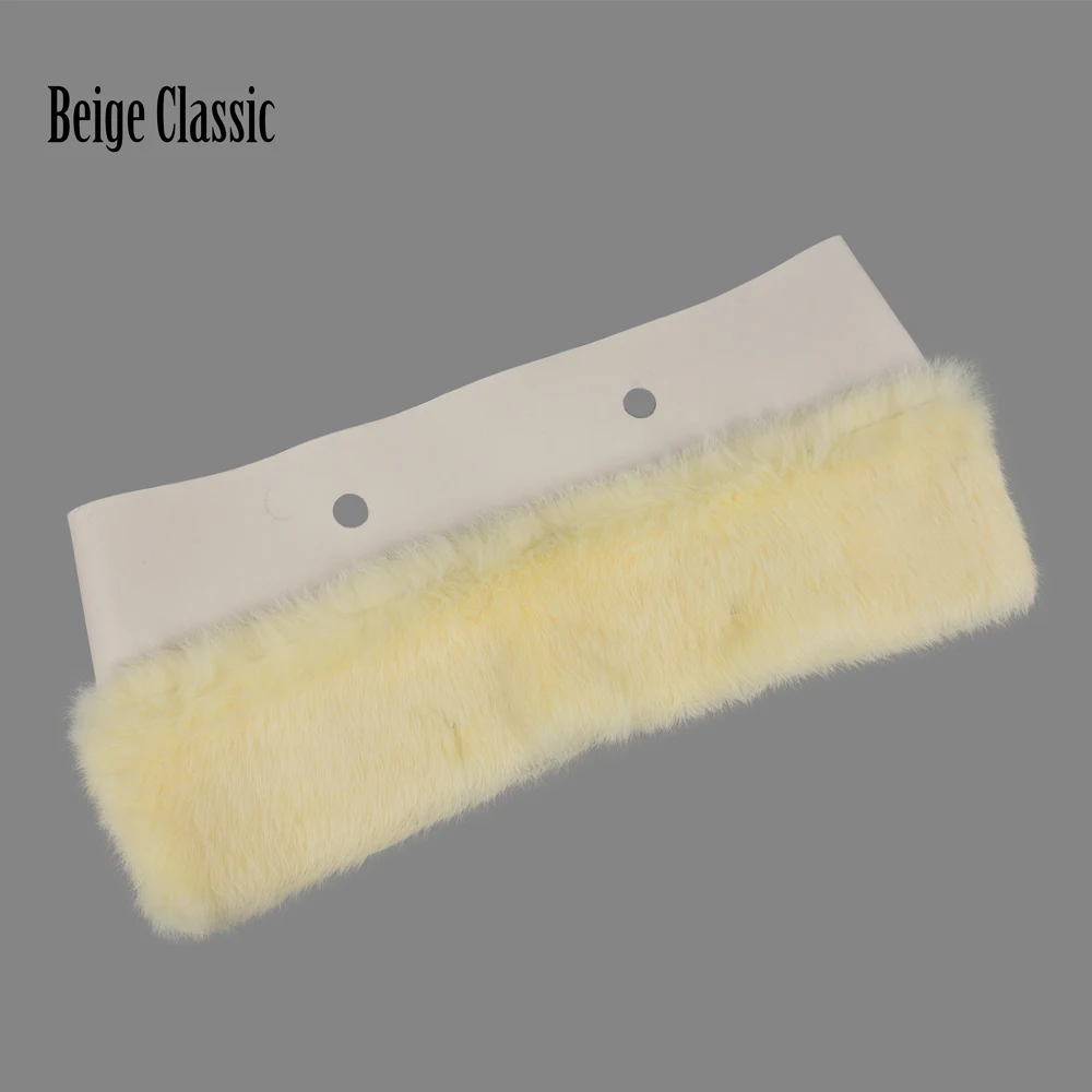 Beige classic Tanqu плюшевой отделкой для O BAG термальность плюшевое украшение кроличий мех подходит классический большой мини Obag - Цвет: Beige classic