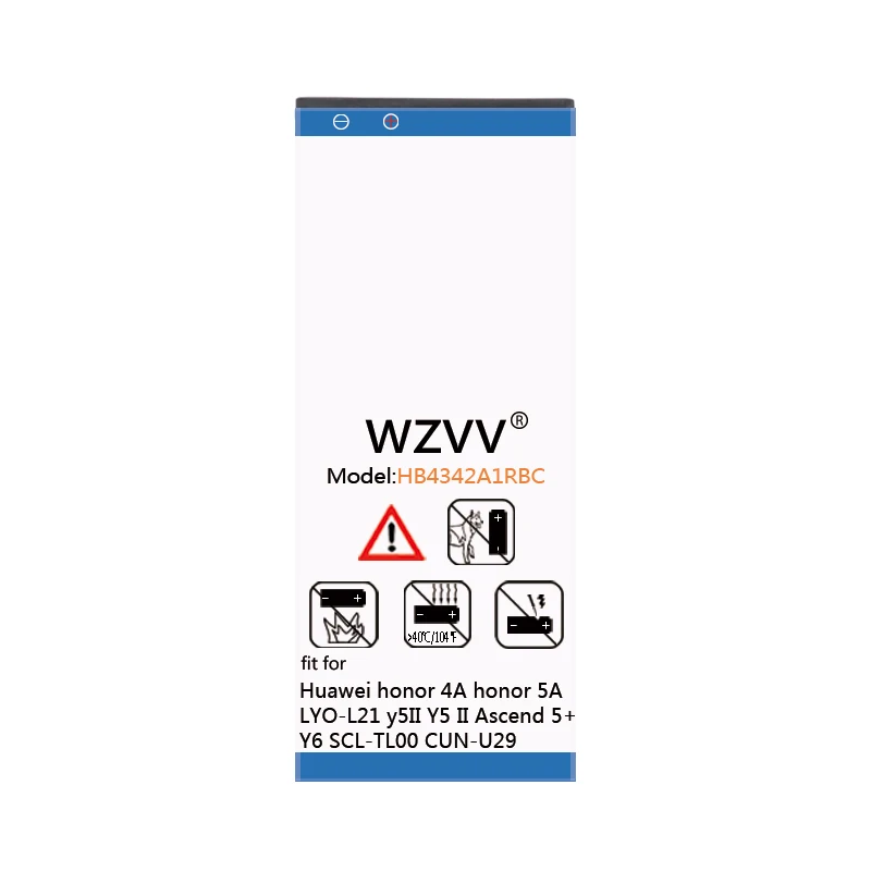Wzvv 3100 мАч литий полимерный аккумулятор HB4342A1RBC для huawei honor 4A 5A LYO L21 y5II Y5 II Ascend 5 + Y6 SCL