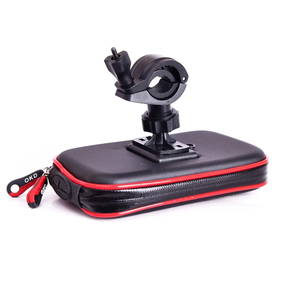 upgrade waterproof motorcycle phone holder bag bicycle rainproof gps phone holder bike handlebar support moto mount card slots free global shipping