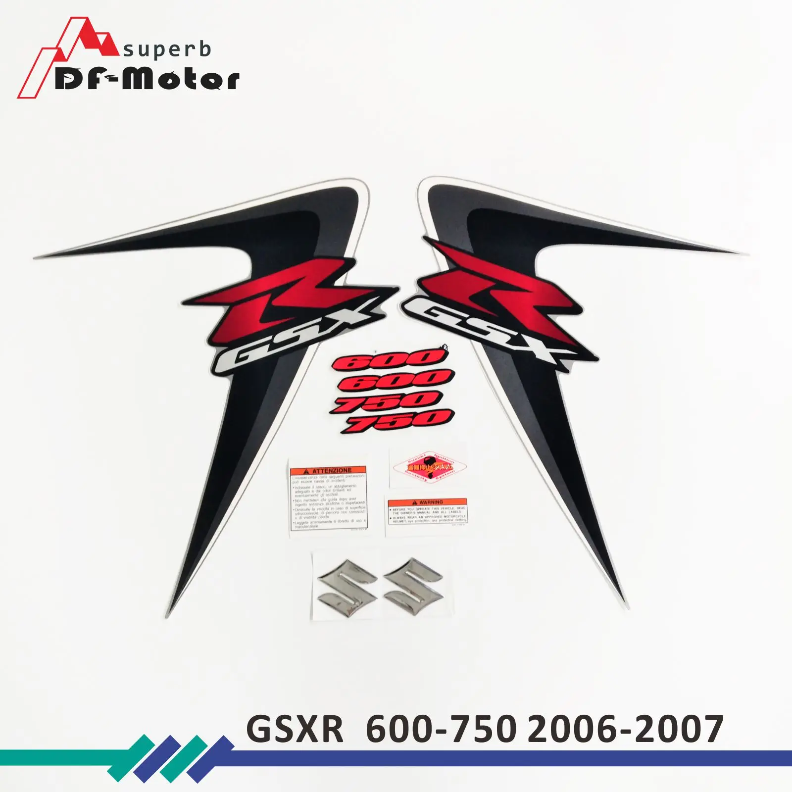Высокое качество Светоотражающие Стикеры весь автомобиль подходит для suzuki GSXR600