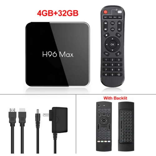 4GB 32GB MX3 No voic H96 MAX X2 Android tv Box 8,1 4 Гб 64 Гб S905X2 1080P H.265 4K Google Play Store Netflix Youtube H96MAX Smart tv box медиаплеер - Цвет: 4GB 32GB MX3 No voic