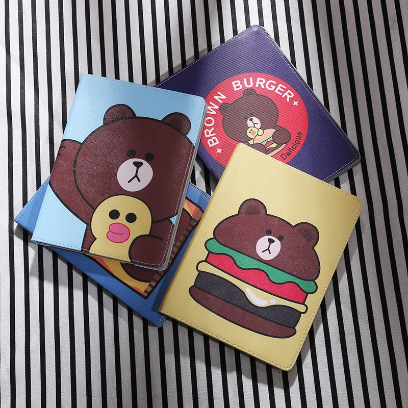 Smart Wake Leather Case For new iPad /, air/air2, 2/3/4, iPad pro 9.7" Lovely Cute Bear Cartoon Kids Tablet Cover+Gifts