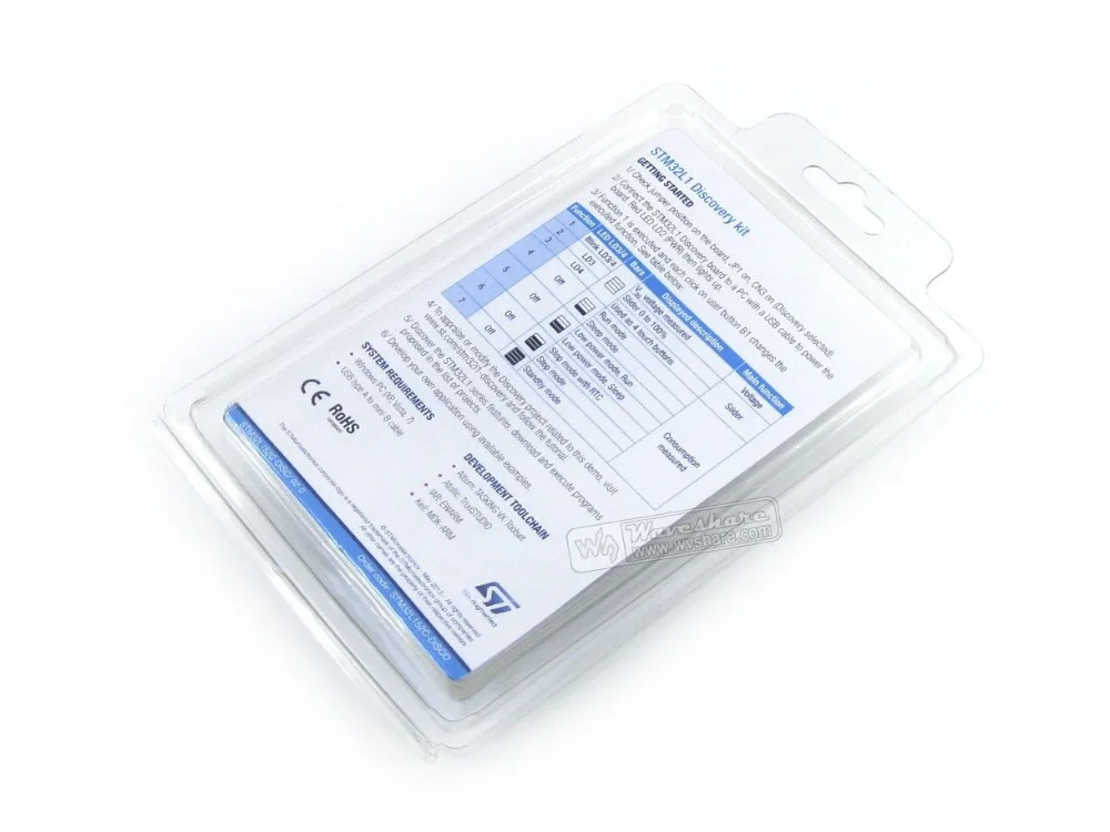100% оригинал STM32 макетная плата STm32 L1 набор для обнаружения STM32L152C DISCO база на