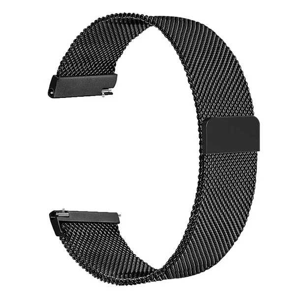 2 шт Milans ремешок из нержавеющей стали для Garmin Vivoactive 3 Часы Браслет ремешок для Garmin Forerunner 245 M 645 - Цвет: Темно-синий