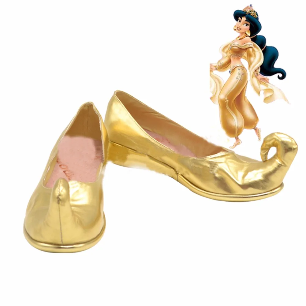Aladdin Jasmine Cosplay Shoes Boots Superhero Halloween Carnival Party Costume Accessories For Women