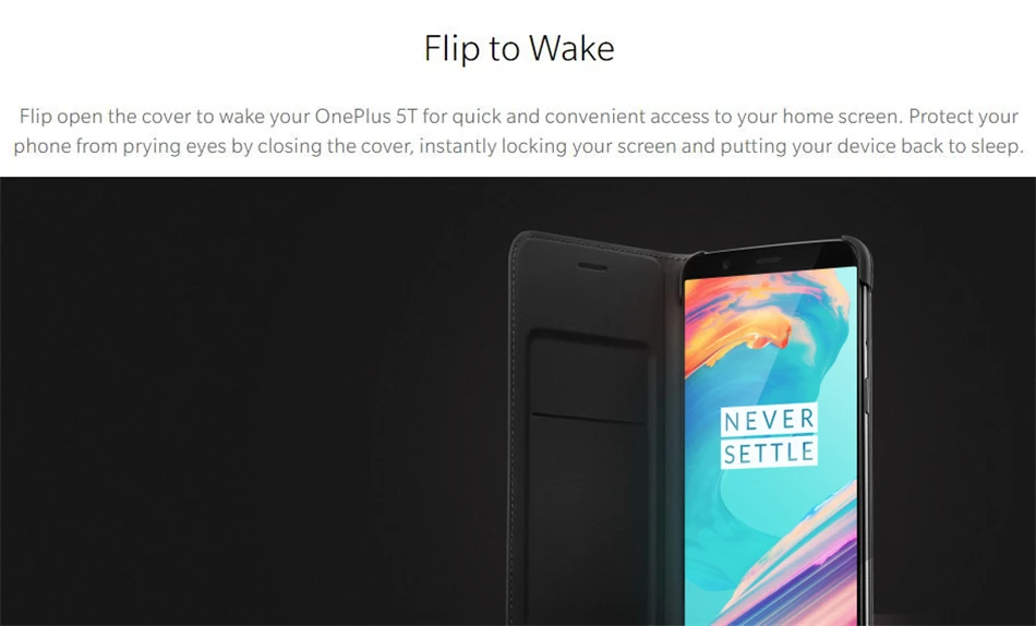 Чехол книжка Oneplus 5 T Оригинальный оригинальный Официальный чехол для телефона One