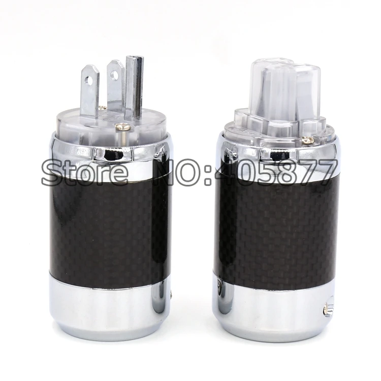 Углеродное волокно родиевое покрытие США Разъем питания HIFI IEC гнездовой разъем|iec