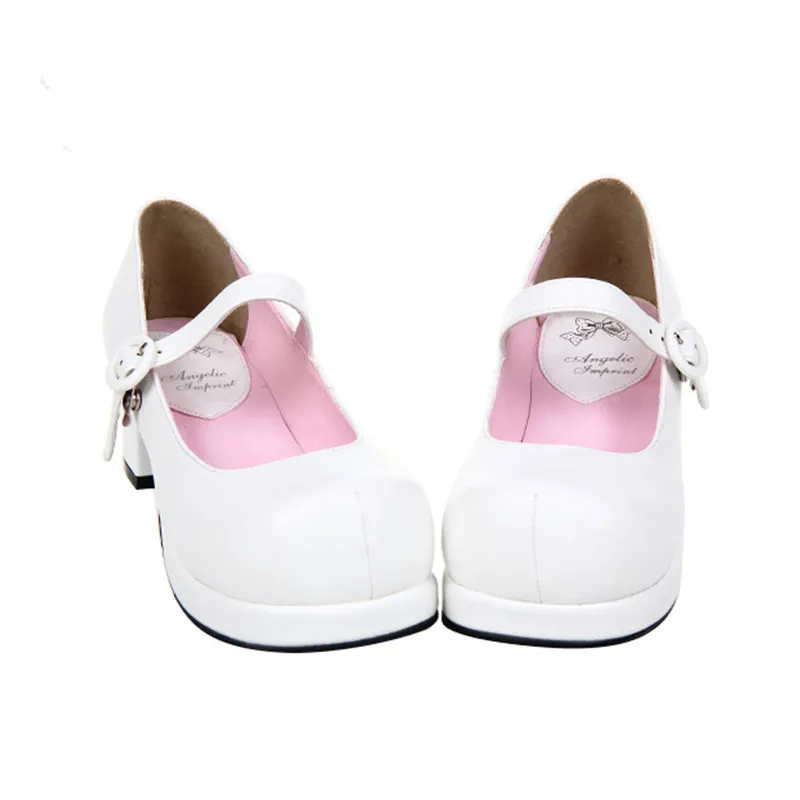 

Princess sweet lolita shoes princess sweet soft sister Single belt buckle with Lolita single shoes kitten heels women pu9890