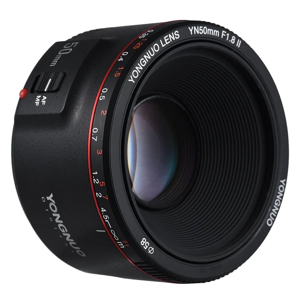 YONGNUO 50 мм YN50MM F1.8 большая апертура Автофокус Объектив EF AF/MF для Canon EOS 600D 550D 70D 700D 750D 1100D 1200D 1300D 200D