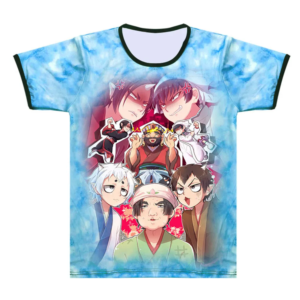 Косплей Аниме рубашка Hozuki's Coolheadedness футболки с коротким рукавом Hoozuki No Reitetsu Hozuki