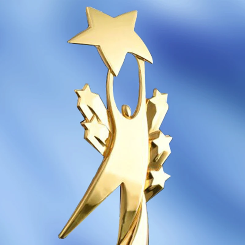 Jumping For Cheering Shaped металлический трофей С кристаллическая основа чемпионы по