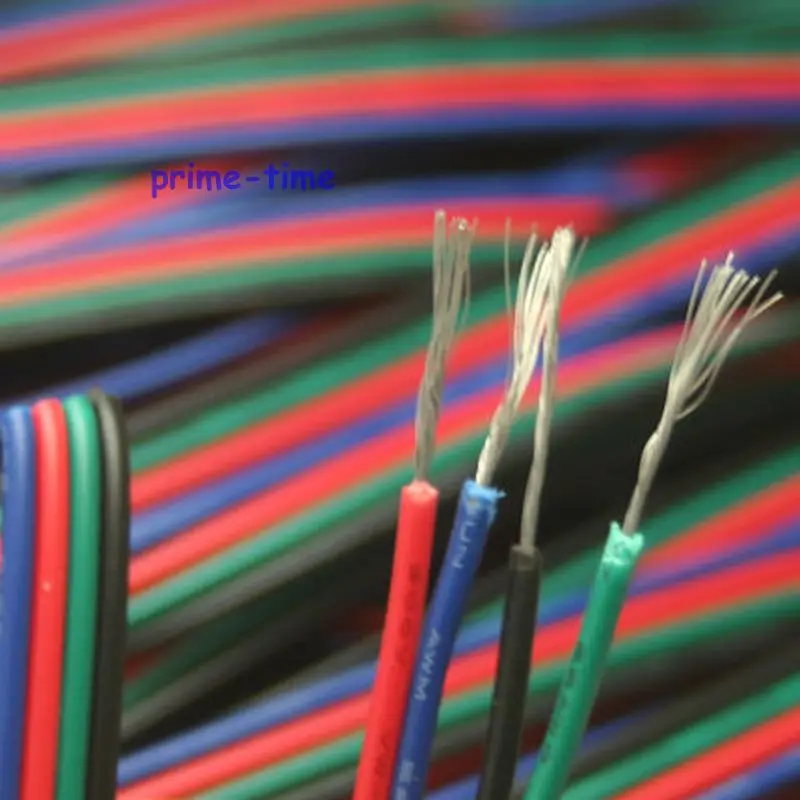 4 контактный Удлинительный провод RGB 10 м канальный кабель соединительный для