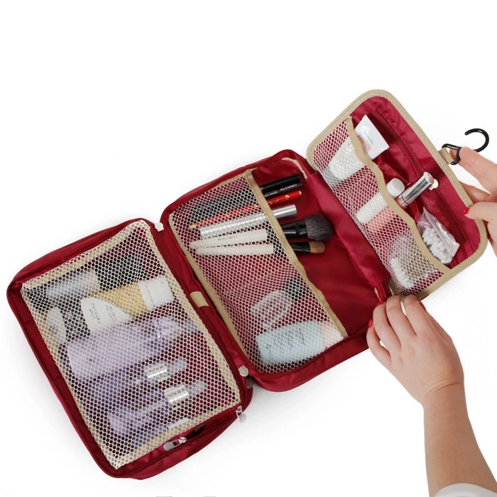 

Holiday Vacation Makeup Travel Pouch Bags Portable Insert Zipper Little Thing Nylon Cosmetic Storage Bag Makeup Bag Wash Bag