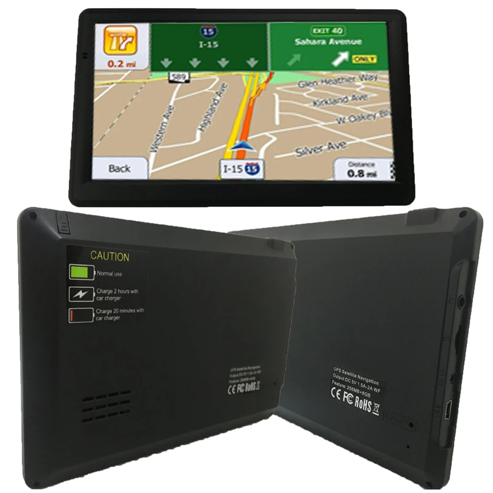 Автомобильный GPS навигатор 7 дюймов HD FM Bluetooth голосовая Автомобильная