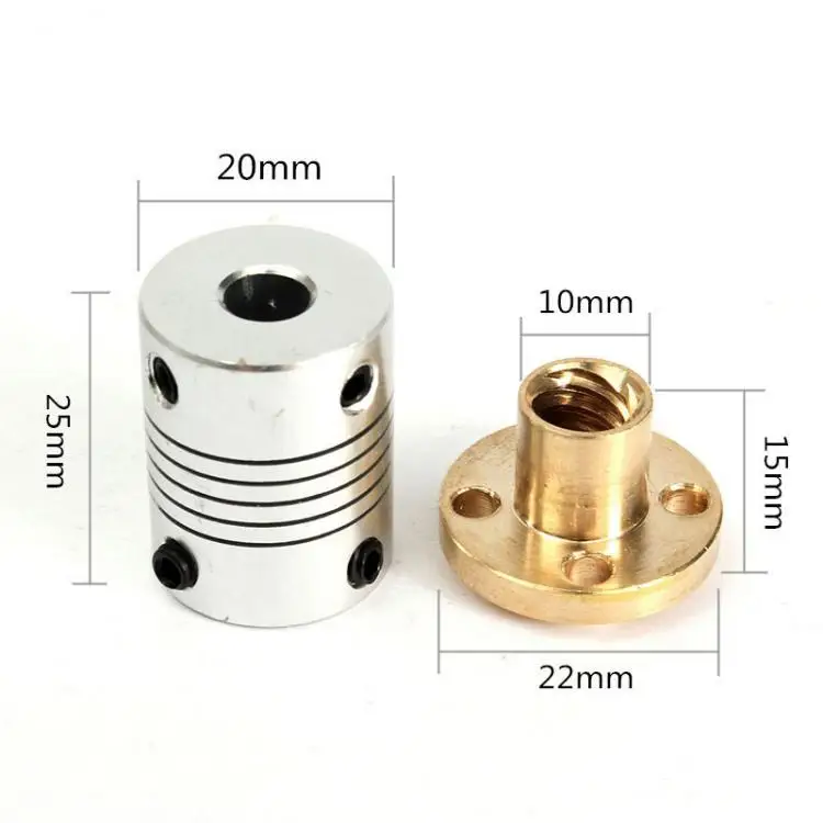 Шариковый слайд T8 300 мм набор свинцовых винтов из нержавеющей стали с