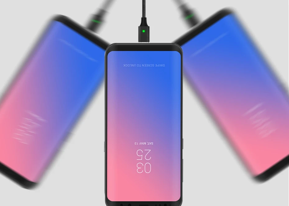 TOPK F-Line2 type C Магнитный кабель Usb C нейлоновый кабель для передачи данных и зарядного устройства для samsung Galaxy S9 Note 9 one Plus 6 Xiaomi Mi a2