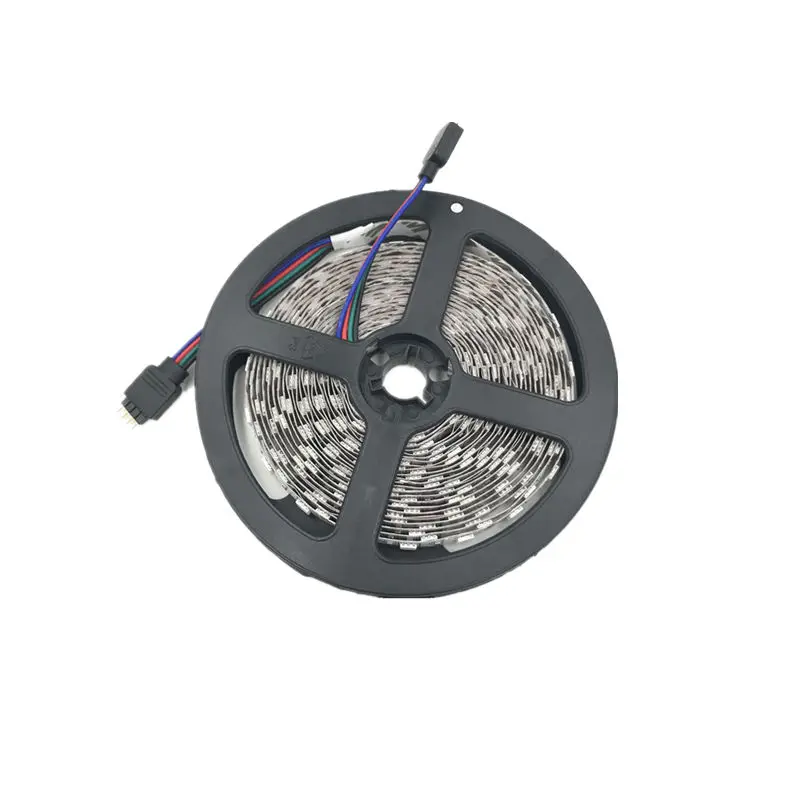 Водонепроницаемая SMD rgb Светодиодная лента светильник 2835 5 м светодиодный светильник rgb светодиодный s Лента Диодная лента гибкий музыкальный контроллер DC 12 В адаптер