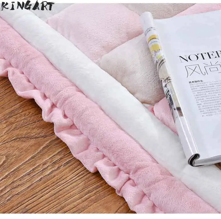 Хлопковый ковер для детской комнаты яркий коврик спальни одеяло плюшевый