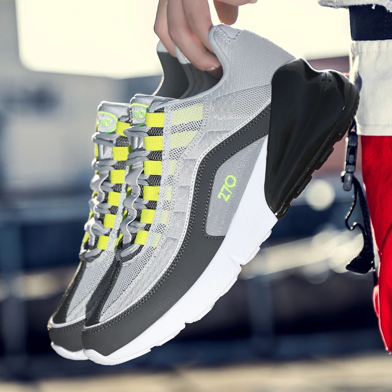 Оригинальные мужские кроссовки для бега белые с амортизацией 720 270 легкая