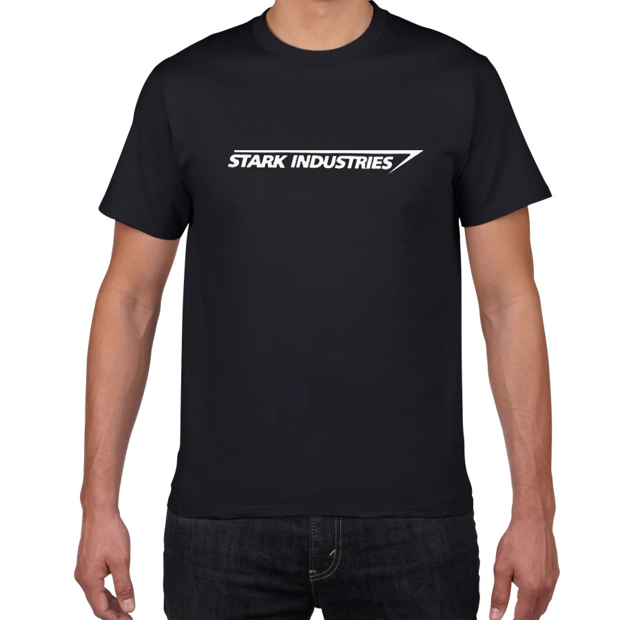 Новая-STARK INDUSTRIES футболка новая мода крутые повседневные футболки хлопок высокое качество футболка для мужчин футболка с круглым вырезом для мужчин