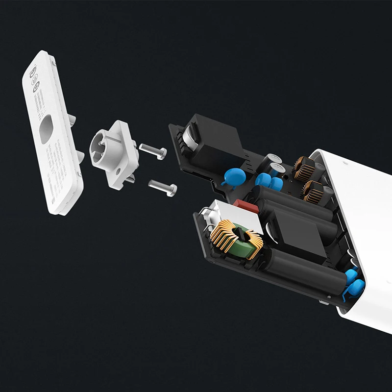 Оригинальный Xiaomi 6 Порты и разъёмы 60 Вт USB Зарядное устройство с C Мощность