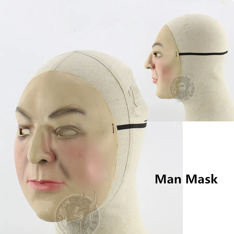 Латексная маска для лица Реалистичная Хэллоуина страшные маски|human skin mask|asian face