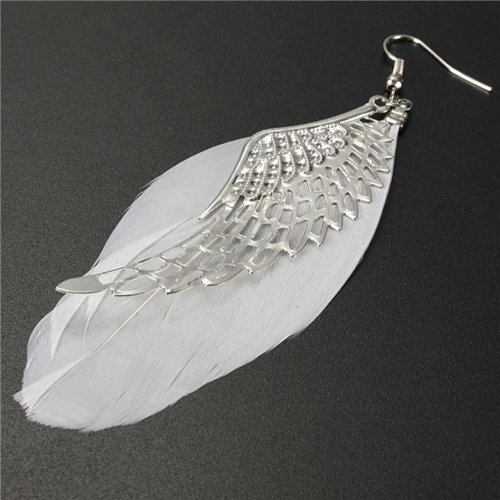 1 пара женские серьги-гвоздики с крыльями ангела | Украшения и аксессуары