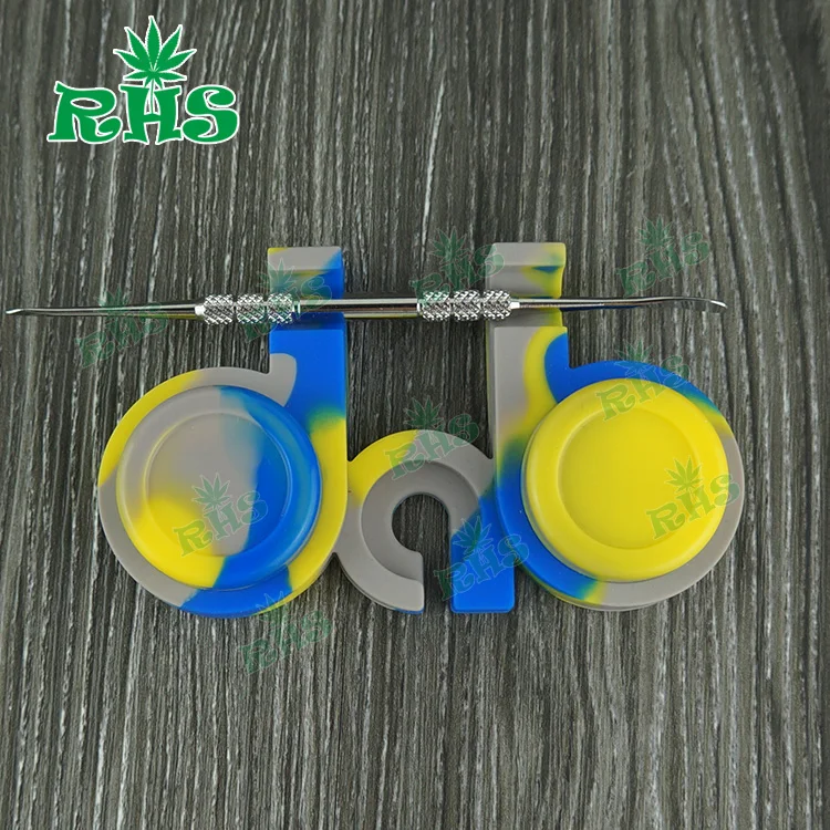 Силиконовые антипригарные концентрированные контейнеры 2 в 1 10 мл моющийся и