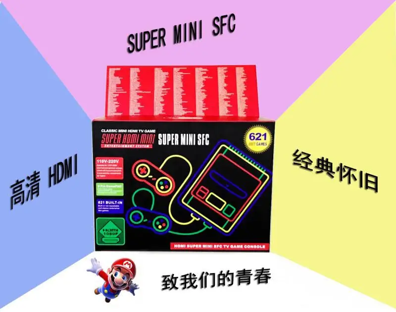 621 игры детство ретро мини Классический 4 к ТВ HDMI 8 бит видео игровая консоль Ручной игровой плеер Быстрая