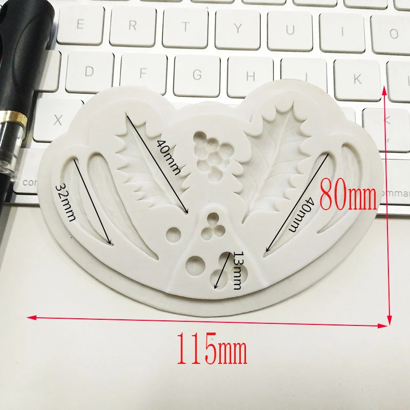 Рождественские листья сделай сам силиконовая форма для фруктов шоколада конфет