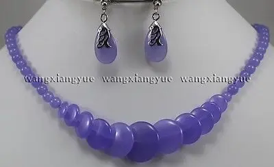 Александрит Ювелирные серьги Подвески ожерелье Набор 17 &quotкласса ААА&gt 18K