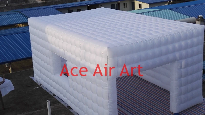 2020 Giant white good square customized inflatable cube tent for event in SK with 2 DOORS | Дом и сад