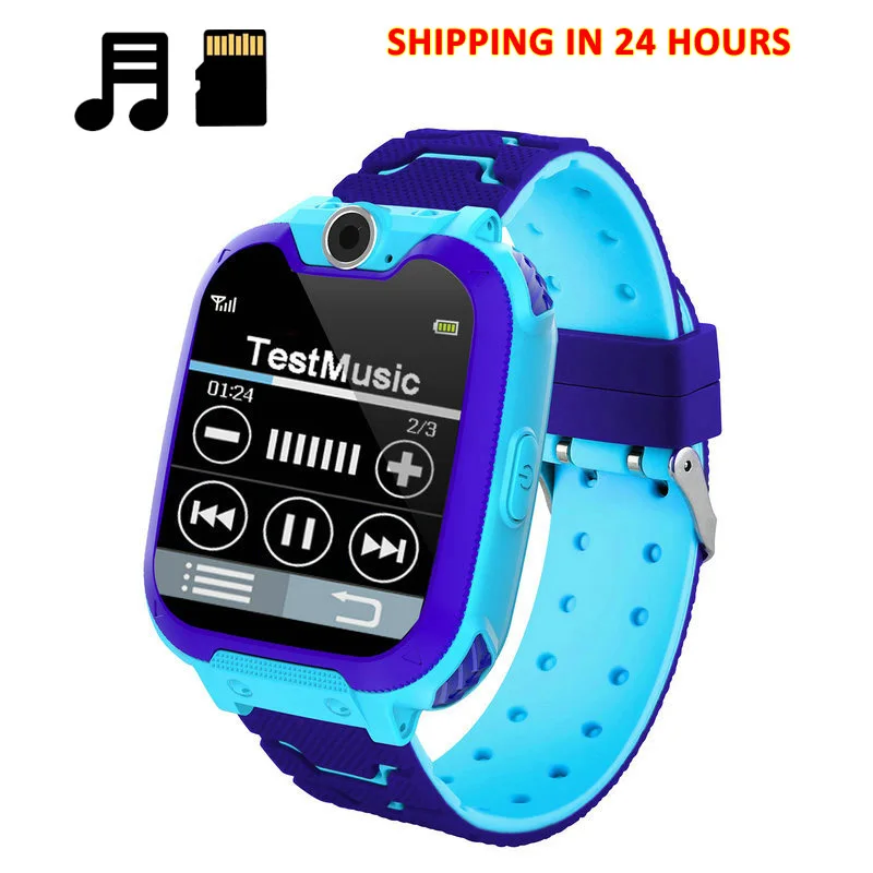 Умные часы дети SOS телефон музыкальные игра Smartwatch водонепроницаемые детские PK