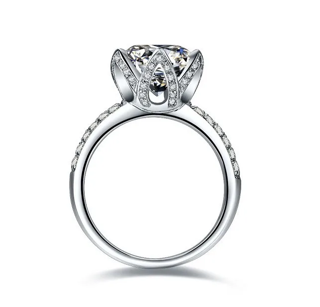 Lotus Fine Jewelry 1Ct кольцо с синтетическими бриллиантами для женщин обручальное 14 карат