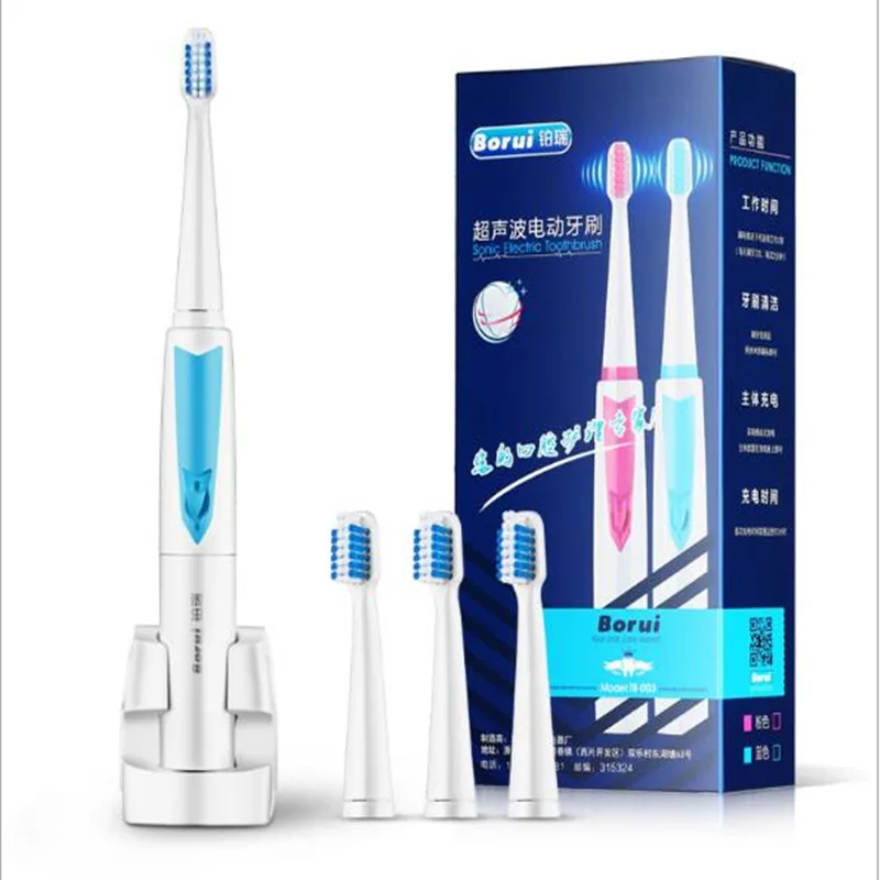 

Adult electric toothbrush 3 mode Portable electric toothbrush Children's electric toothbrush dupont brush head blue pink