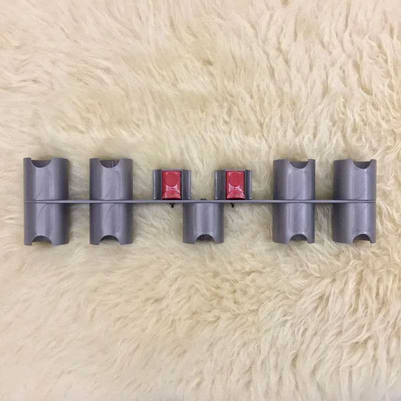 9slots V7 V8 Серый Пылесос часть вешалка для хранения для Dyson V7 V8 V10 абсолютная щетка инструмент база подставка Органайзер контейнеры запчасти - Цвет: 9slots V7 V8