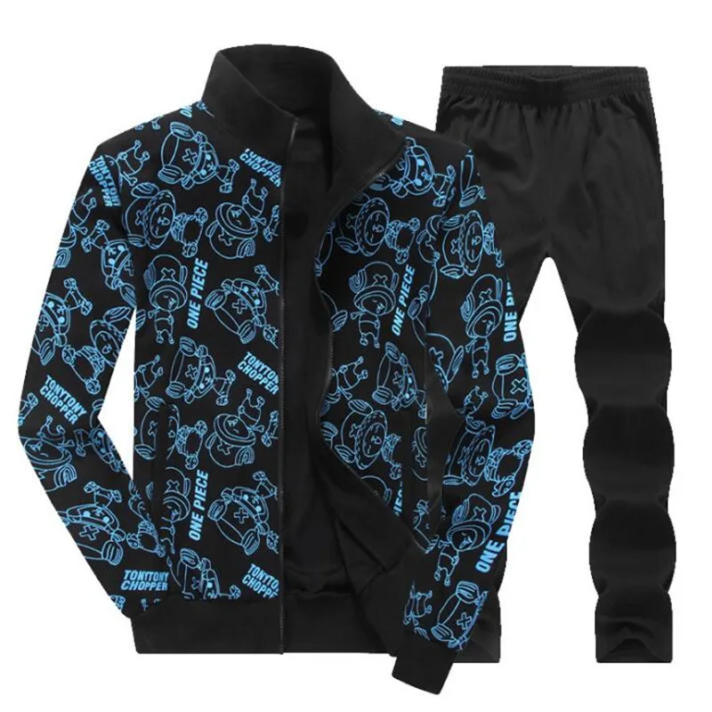 

Mens Sets Sports Wear Male Clothes Fashion Autumn Spring Sporting Suit Casual Printed Sweatshirts+Trousers Big Size 6XL 7XL 8XL