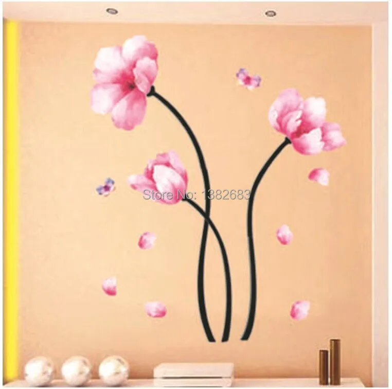 Бесплатная доставка ПВХ DIY гостиная спальня ТВ фон завесы надписи обои украшения