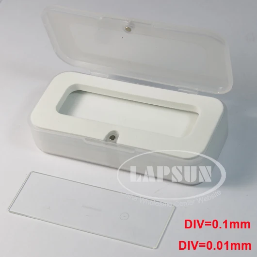 Микроскоп 2 в 1 измерение стекла микрометр калибровка шкала скольжения линейка DIV