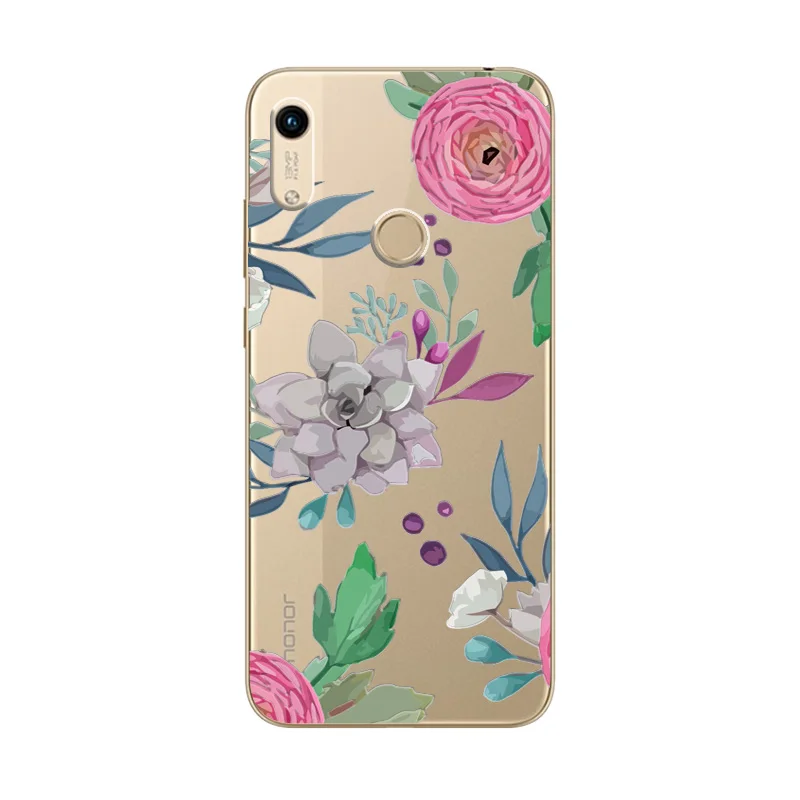 B03 Чехол с милой собачкой для huawei Y6 Y7, красивые цветы, 3D рельефный кружевной чехол для huawei Honor 8A, чехол для телефона Honor8A - Цвет: B03