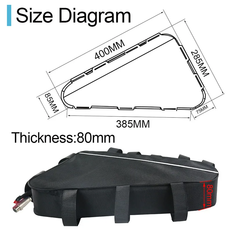 48V 12.5Ah Big Bag UPP Треугольники Li-Ion Батарея 750W 48V 18Ah 15Ah 12Ah 48 V, фара для электровелосипеда в Батарея для electricbicycle Bafang BBS02 48V 750W 500W 350W двигателем - Цвет: 48V 12.5Ah Big Bag