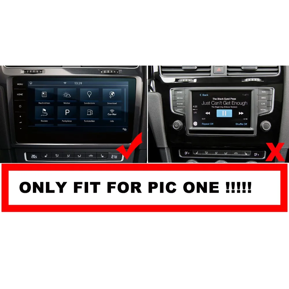 ruiya screen protector for golf 7 9 2 inch 2018 car gps navigation touch display screen auto interior stickers accessories free global shipping