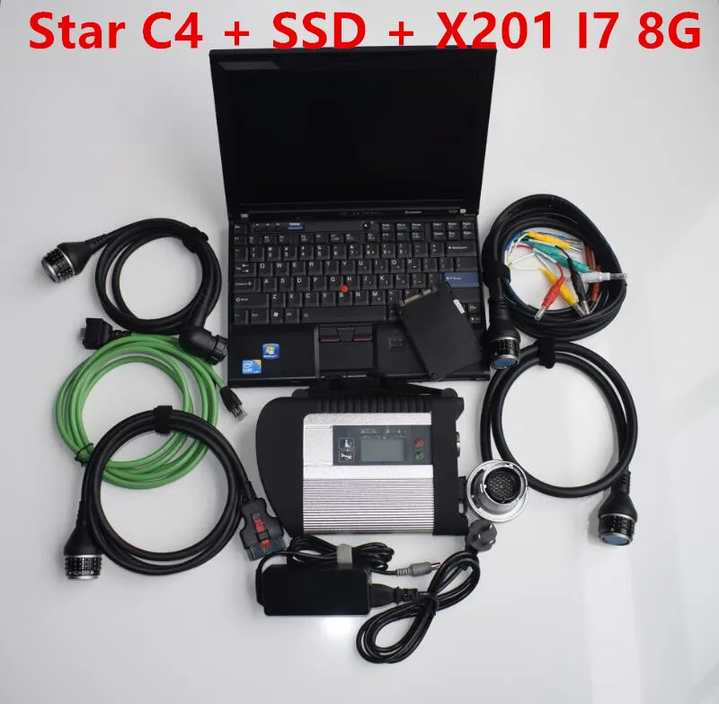 MB Star C4 с новейшиe wifi mb sd c4 SSD программного обеспечения 2021 03 в fit X201 ноутбук наличии