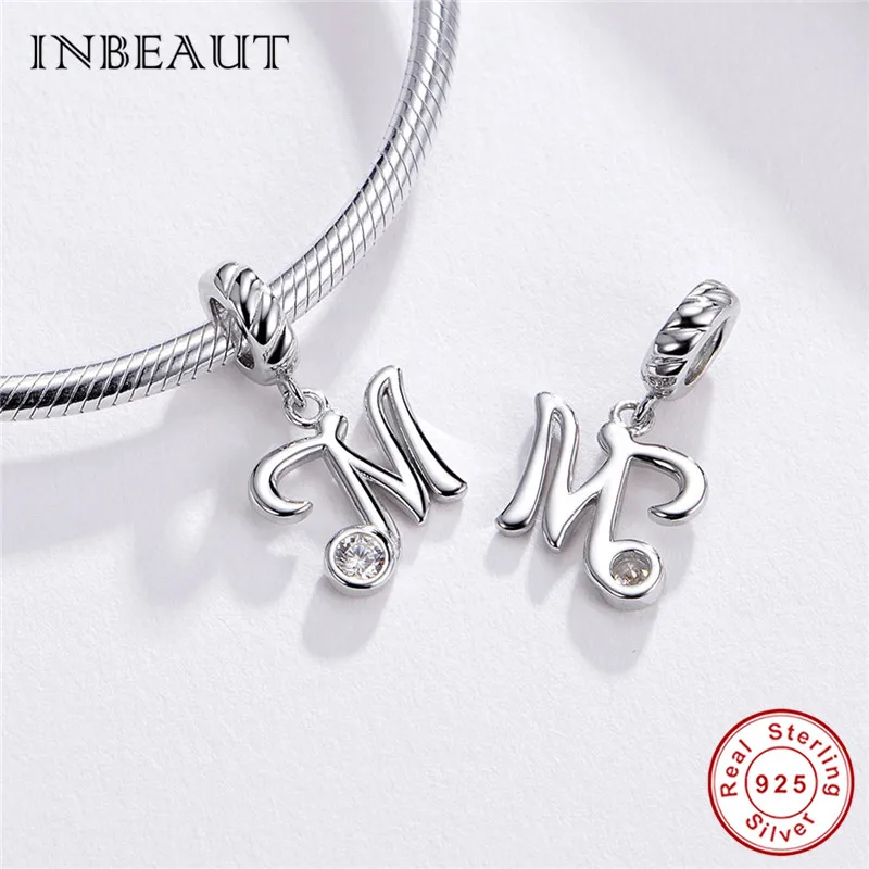INBEAUT 100% реальные фотообои серебряные 26 английских капитальных букв бусины
