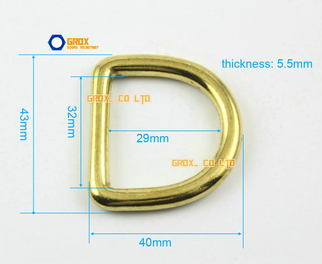 Твердое латунное кольцо D для сумочки 5 шт. 32 мм|ring for|ring dring ring |
