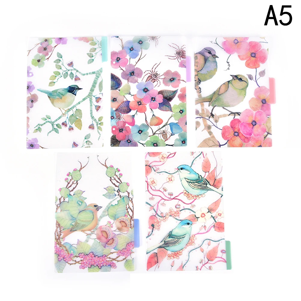 Птица сад ПП доска индексный разделитель блокнот органайзер A5 & A6 для DIY