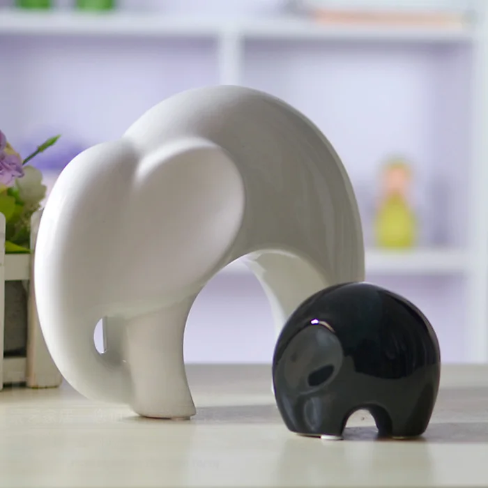Оригинальный стиль слон для мамы и ребенка керамические поделки креативные