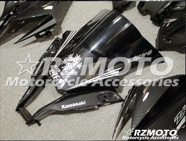 Углеродное волокно лакированные мотоциклетные Обтекатели для kawasaki ZX10R 10R 2011- все виды цветов № 0035