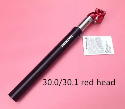 30.0 30.1 red head Зум Алюминиевый велосипед задний амортизатор амортизации Подвеска Подседельный штырь 27,2/28,6/30,4/30,9/31,6X350 мм Подседельный штырь для горного велосипеда - Цвет: 30.0 30.1 red head